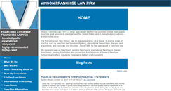 Desktop Screenshot of franchiselaw.net